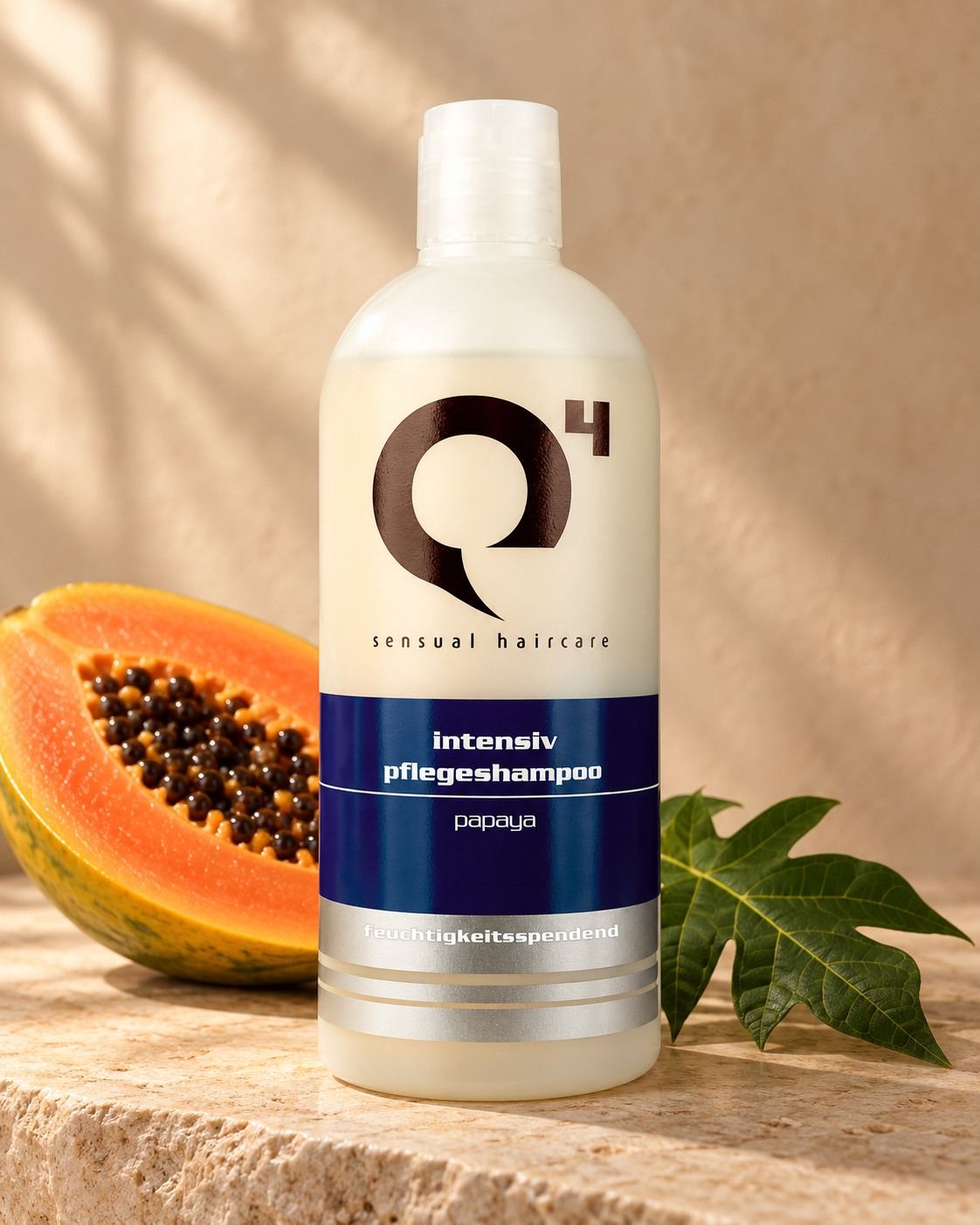 Q4 Intensiv Pflegeshampoo Papaya 200ml